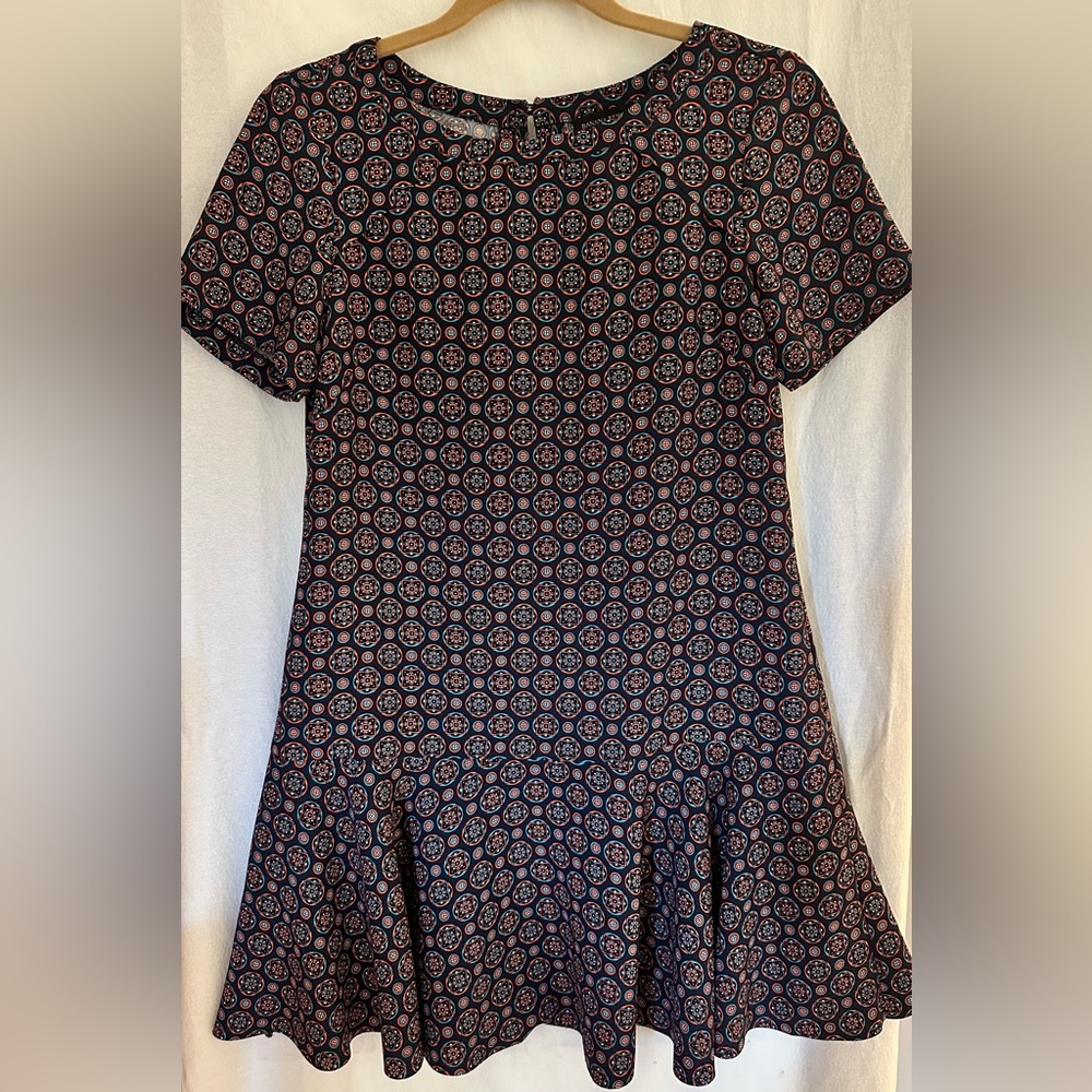 Banana Republic Shift Drop Waist  Patterned Dress (6P)